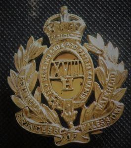 Princess of Wales 18th Hussars Officers pouch plate