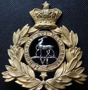 The Royal Warwickshire Regiment Officers Last Shako Plate