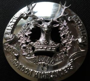 The Gordon Highlanders 6th Volunteer Battalion Officers Plaid Brooch