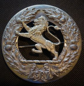 London Scottish Rifle Volunteers Officers Plaid Brooch