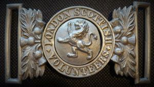 The London Scottish Volunteers Victorian Waist Belt Clasp