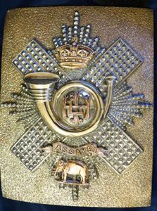 The Highland Light Infantry Victorian Officers Shoulder Belt Plate with …
