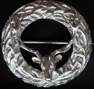 Gordon Highlanders Volunteer Battalion Victorian Officers Plaid Brooch