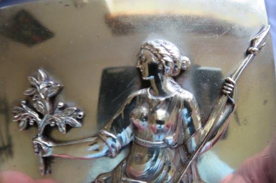 Georgian or Early Victorian The 9th Norfolk Regiment  Officers Shoulder Belt Plate — image 3