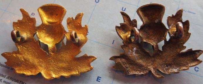 93rd Sutherland Highlanders 2 Collar badges — image 2