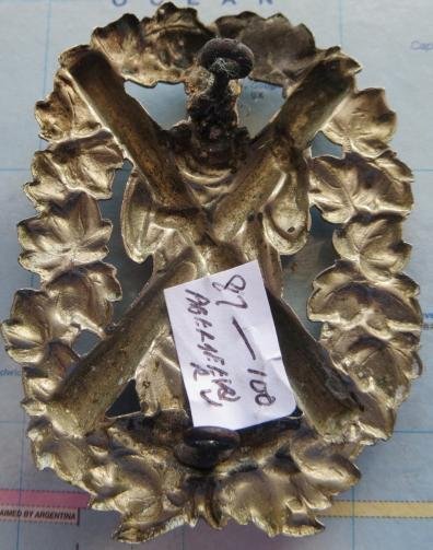 1st Administrative  Battalion Aberdeenshire Rifle Volunteers Officers Shako Badge — image 2