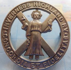 1st Inverness Highland Rifle Volunteers O?Rs Glengarry badge
