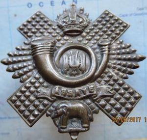 The Highland Light Infantry WW1 Officers Bronze FS Glengarry or …