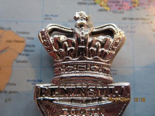 60th Kings  Royal Rifle Corps QVC Hallmarked Officers Cross Belt Plate — image 3