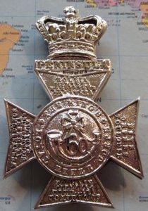 60th Kings Royal Rifle Corps QVC Hallmarked Officers Cross Belt …