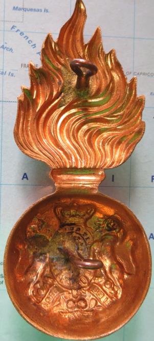 Royal Scots Fusiliers Victorian Fur Cap Badge — image 3