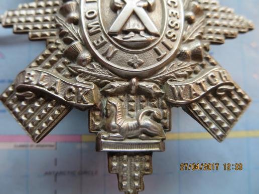 Black Watch 3rd (Dundee Highland) Volunteer Battn O/Rs Glengarry Badge — image 4