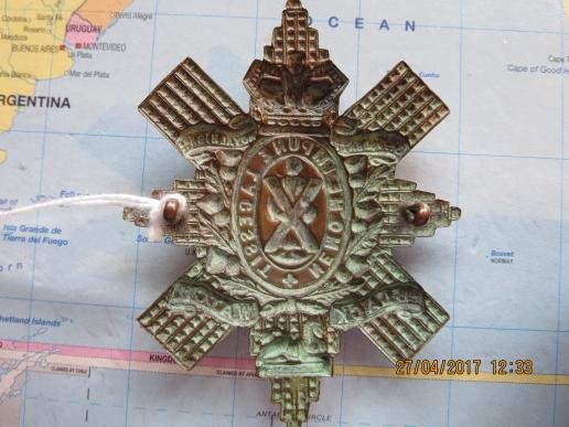 Black Watch 3rd (Dundee Highland) Volunteer Battn O/Rs Glengarry Badge — image 5