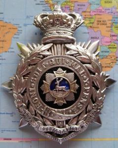 The 1st Volunteer Battalion Bedfordshire Regiment QVC Officers Helmet Plate
