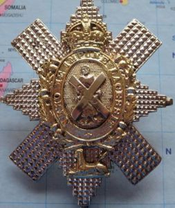 WW2 Black Watch Officers or Senior NCOs Glengarry badge