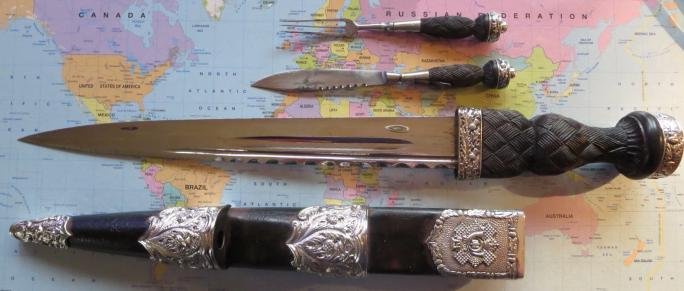 Edwardian Magnificent Highland Light Infantry Dirk — image 2