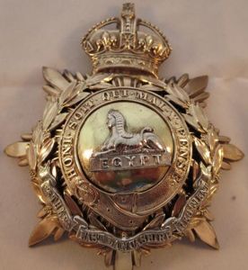 Edwardian The East Lancashire Regiment Officers Helmet Plate