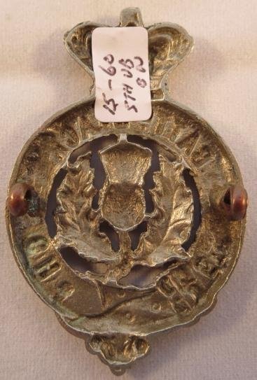 5th (Perthshire Highland) Battalion The Black Watch Glengarry Badge — image 2