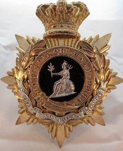 QVC Officers Blue Cloth Helmet Plate to the 9th Norfolk …