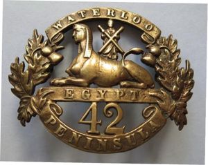 Black Watch O/Rs Glengarry Badge 1874-1881