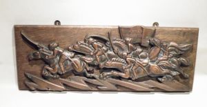 Pre WW2 Soviet Russian Bronze Cossack Plaque.