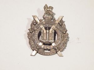 Super Kings Own Scottish Borderers Glengarry Badge.