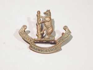 WW1 1st Btn Warwickshire Volunteer Regiment Cap Badge.