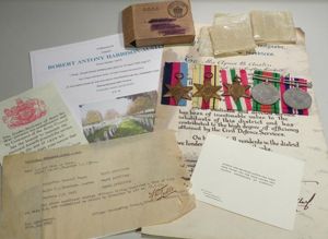 WW2 Group to Captain Harrison-Austin RHA KIA Italy 1945.