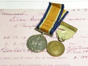 WW1 British War & Red Cross Medal to Nurse Greenwood …