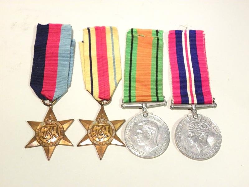 WW2 Africa Star Medal Group to Smith 88th HAA Regiment. Taken POW Tobruk. — image 2