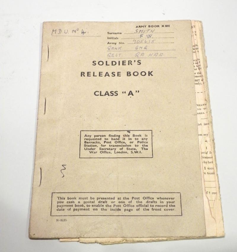 WW2 Africa Star Medal Group to Smith 88th HAA Regiment. Taken POW Tobruk. — image 3