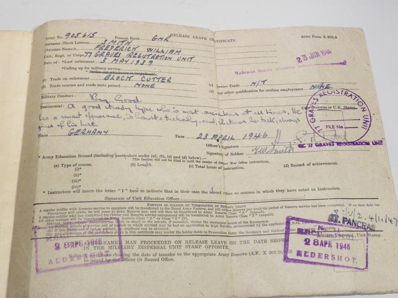 WW2 Africa Star Medal Group to Smith 88th HAA Regiment. Taken POW Tobruk. — image 4