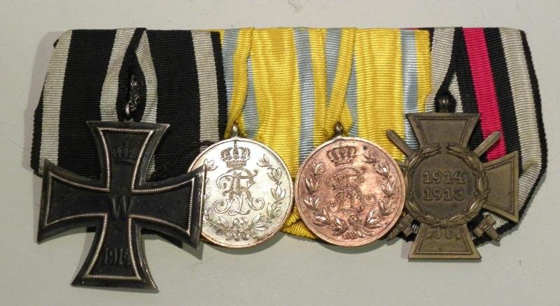 WW1 German State of Saxony Gallantry Medal Group. — image 6