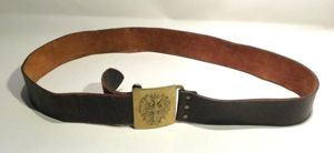 Circa 1936 Spanish Civil War Era Leather Belt and Brass …