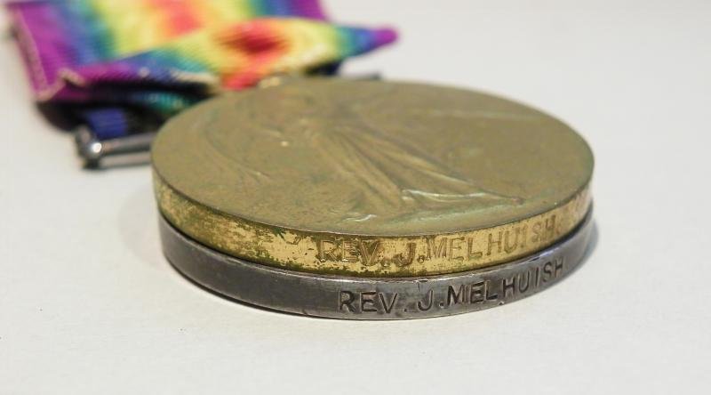 WW1 Pair to Reverend Melhuish RAChD. — image 4