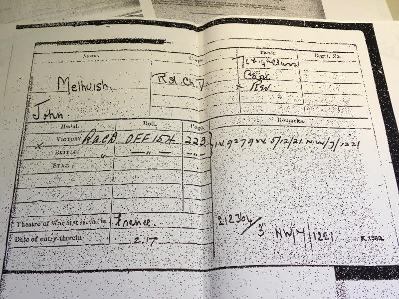 WW1 Pair to Reverend Melhuish RAChD. — image 6