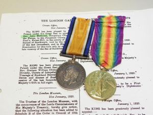 WW1 Pair to Reverend Melhuish RAChD.