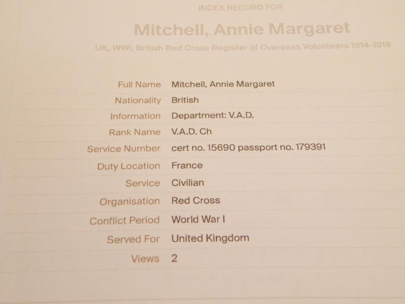 WW1 Medal Pair to Nurse Mitchell V.A.D. — image 8