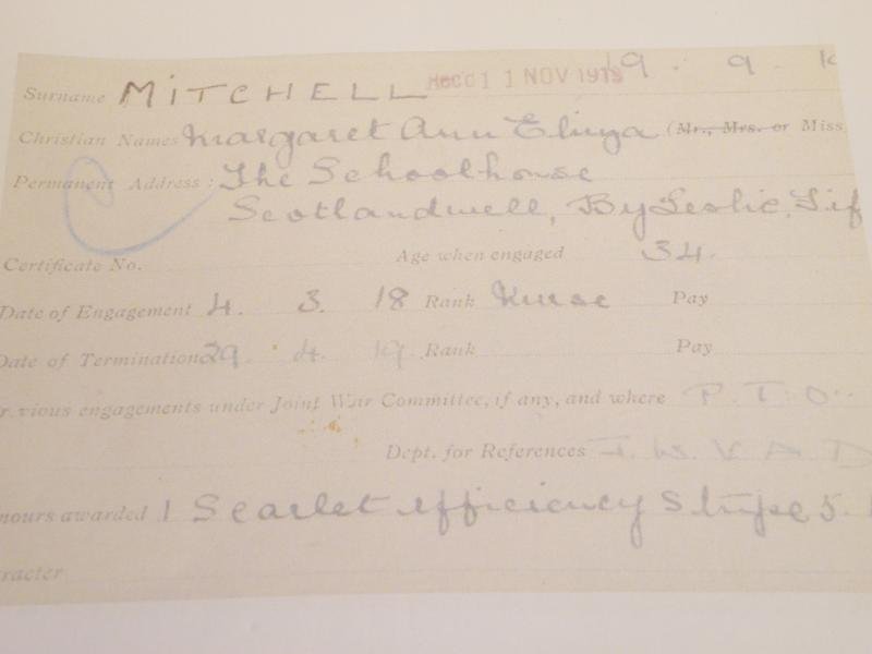 WW1 Medal Pair to Nurse Mitchell V.A.D. — image 9