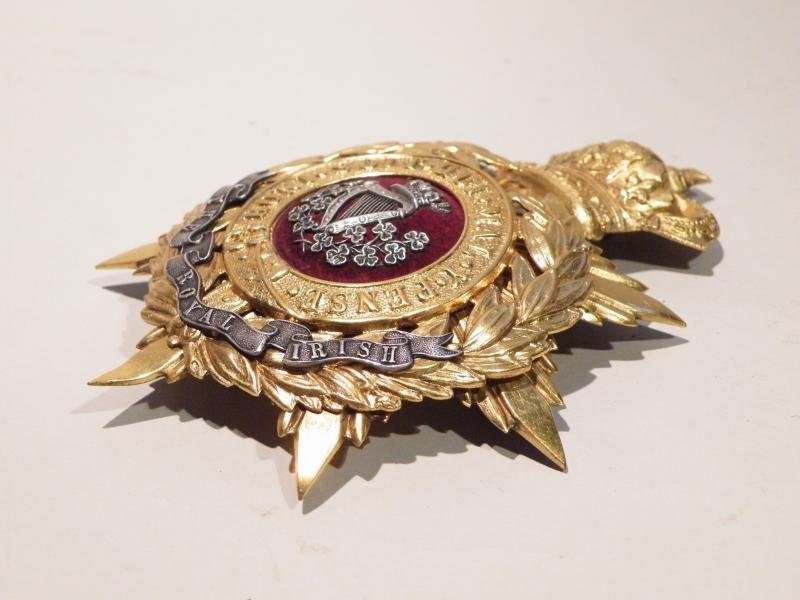 Victorian Royal Irish Regiment Officers Helmet Plate. — image 2