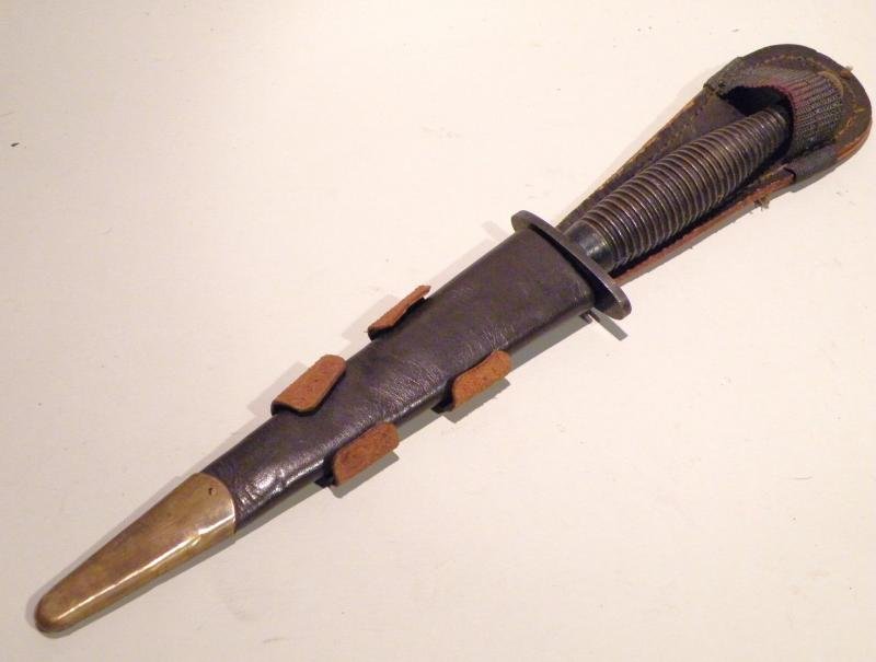 3rd Pattern Fairbairn Sykes Fighting Knife & Sheath. — image 2