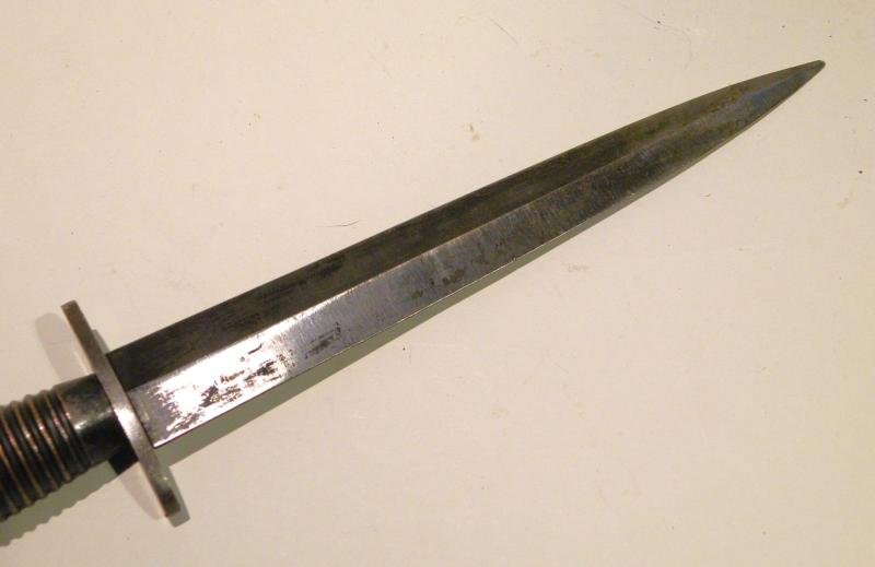 3rd Pattern Fairbairn Sykes Fighting Knife & Sheath. — image 6