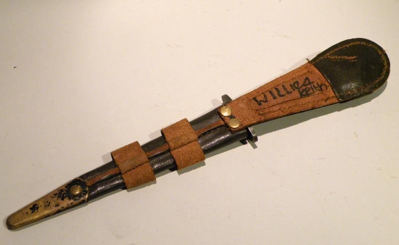 3rd Pattern Fairbairn Sykes Fighting Knife & Sheath. — image 9