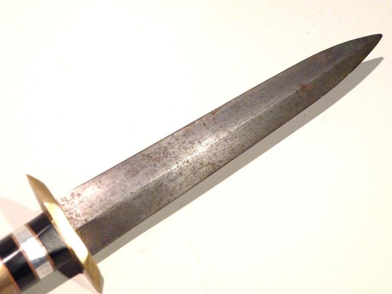 Interesting WW2 F/S Type War Art Fighting Knife. — image 5