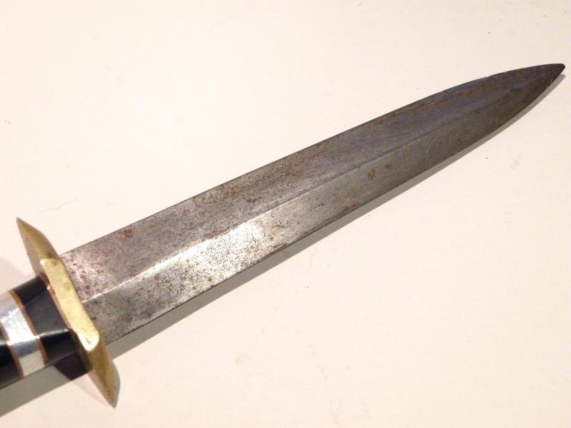 Interesting WW2 F/S Type War Art Fighting Knife. — image 6