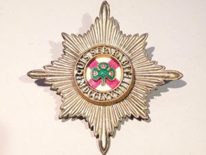Vintage Irish Guards Pipe Major's Badge.