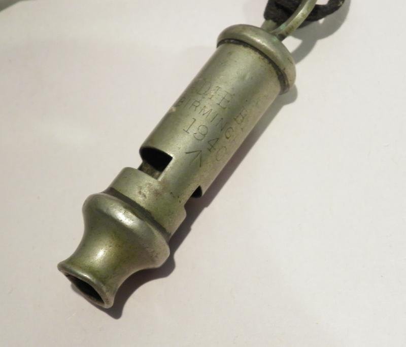 WW2 Dated 1940 Adie Bros Birmingham Whistle — image 2
