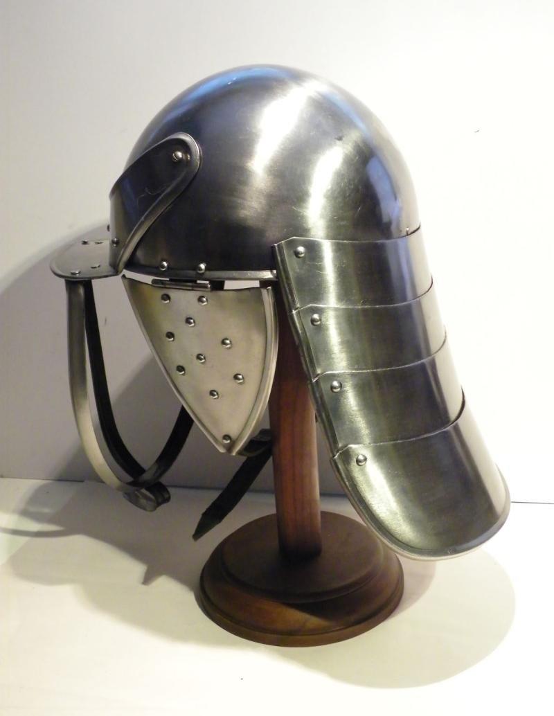 Re-enactors Civil War Lobster Pot Helmet. — image 3