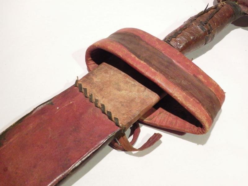 Vintage Tebu Arm Dagger with Scarce Fish Tail Scabbard. — image 6
