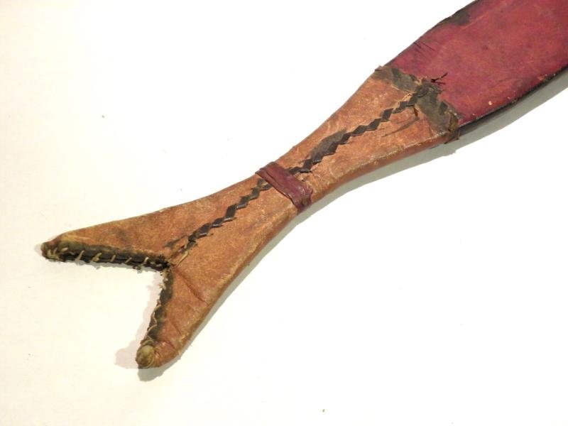 Vintage Tebu Arm Dagger with Scarce Fish Tail Scabbard. — image 7